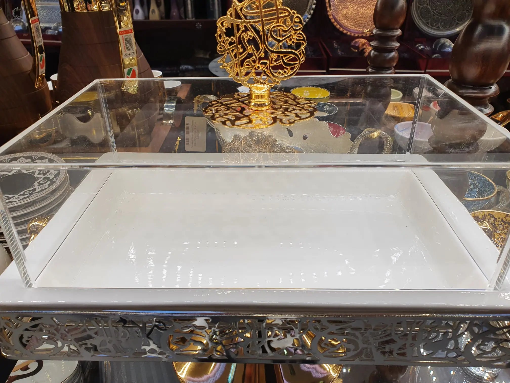 Clear Display Box on Stand - Armani Gallery