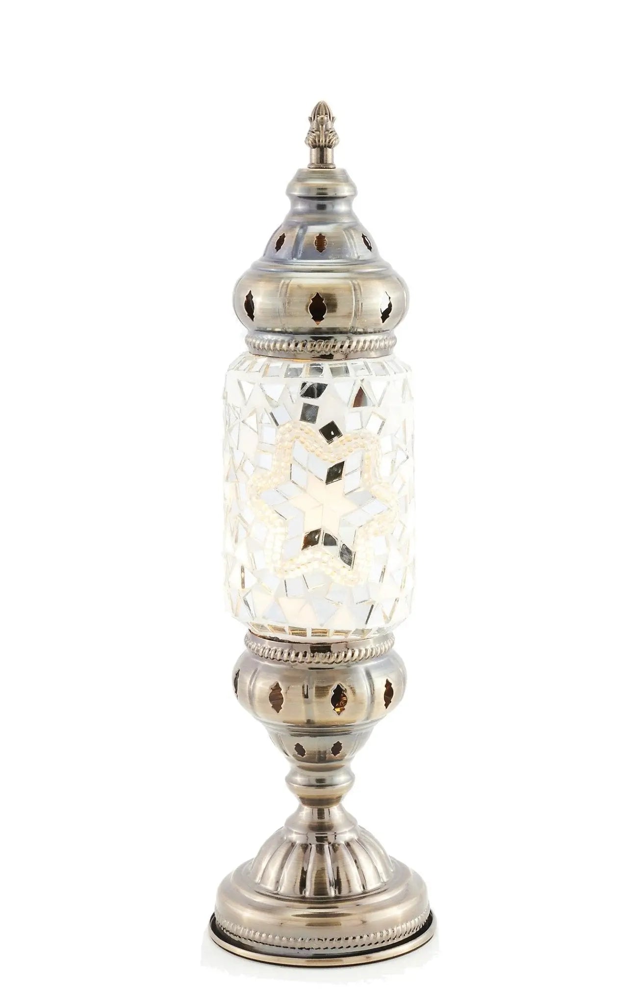 Cylinder Bulb Mosaic Table Lamp - Armani Gallery