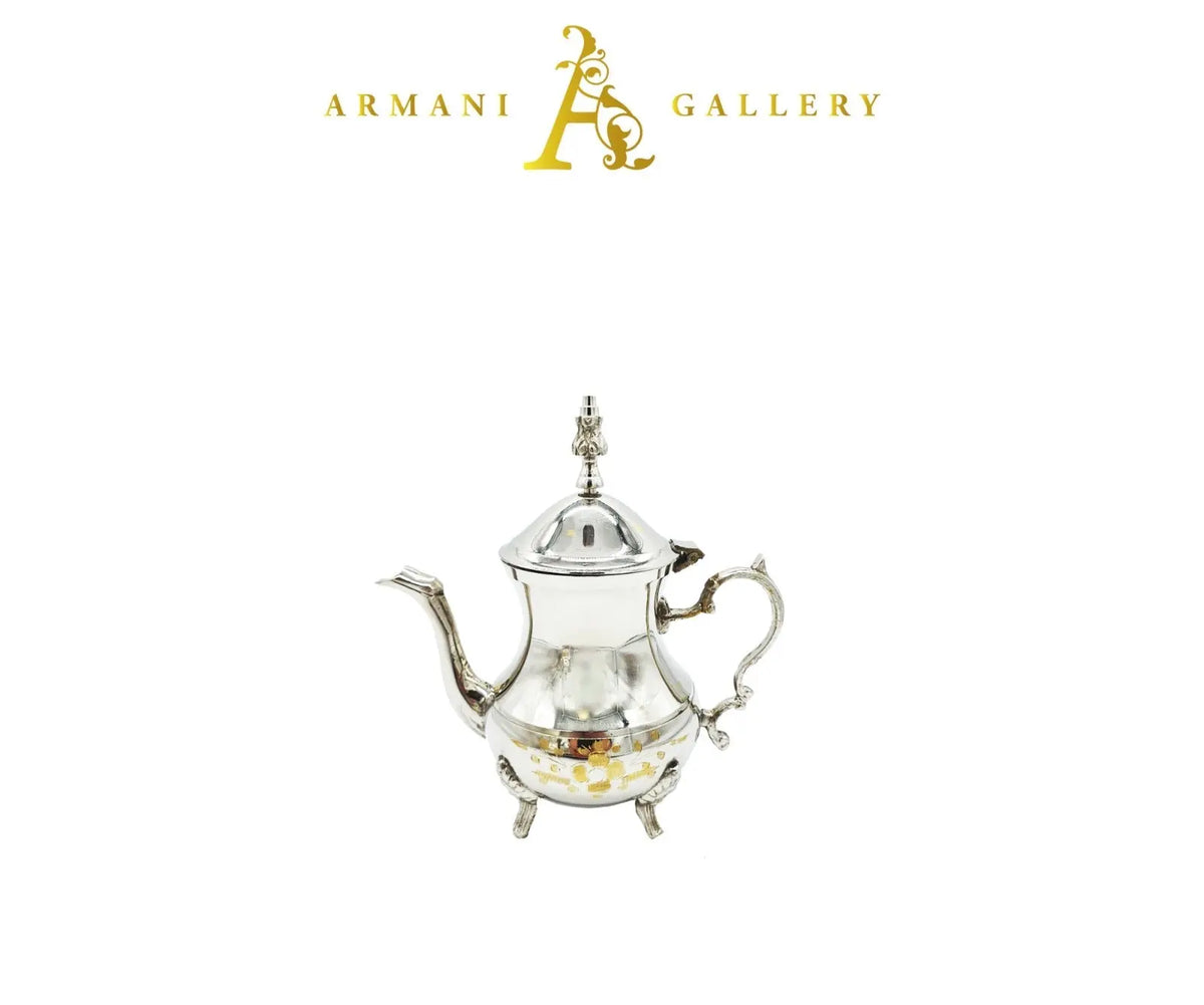 Silver Tea Pot With Lid - Medium - Armani Gallery