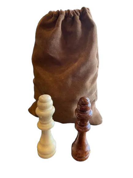 Wooden Chess Pieces Lrg