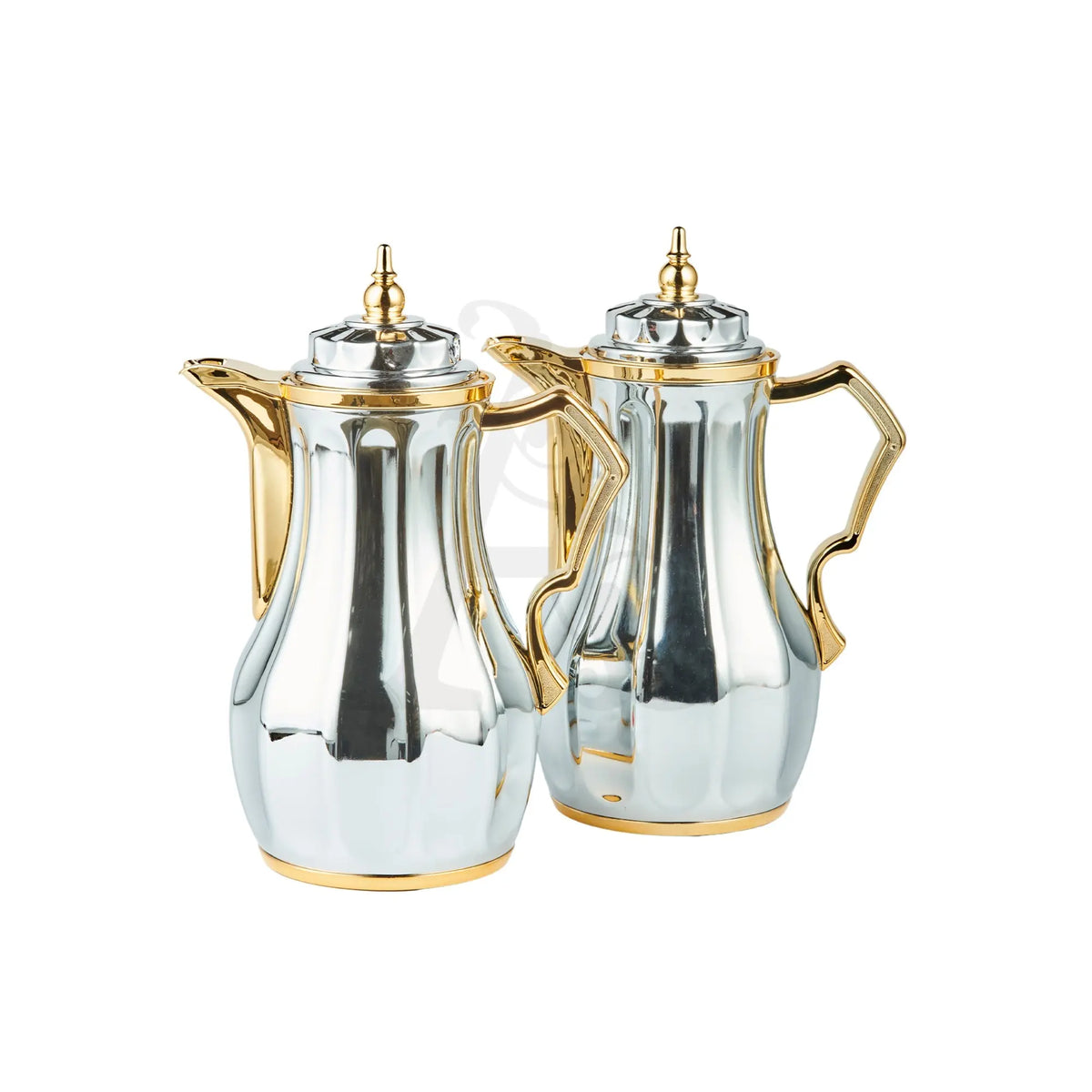 Thermos Set 2 Pieces 0.7/1l Silver & Gold - Armani Gallery