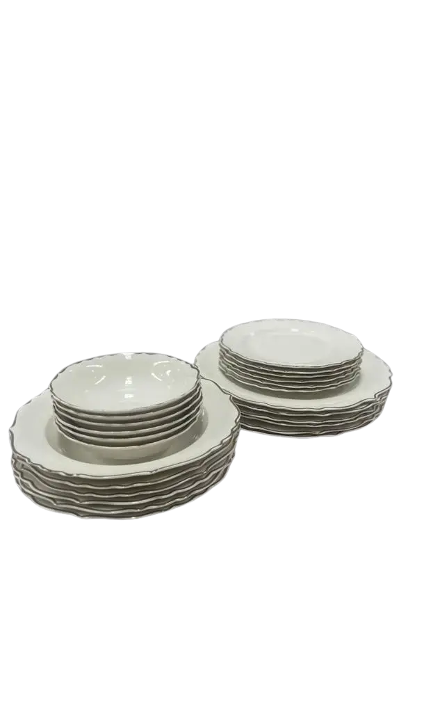 24 Piece Bone Porcelain Dinnerware -  Paci -  Armani Gallery