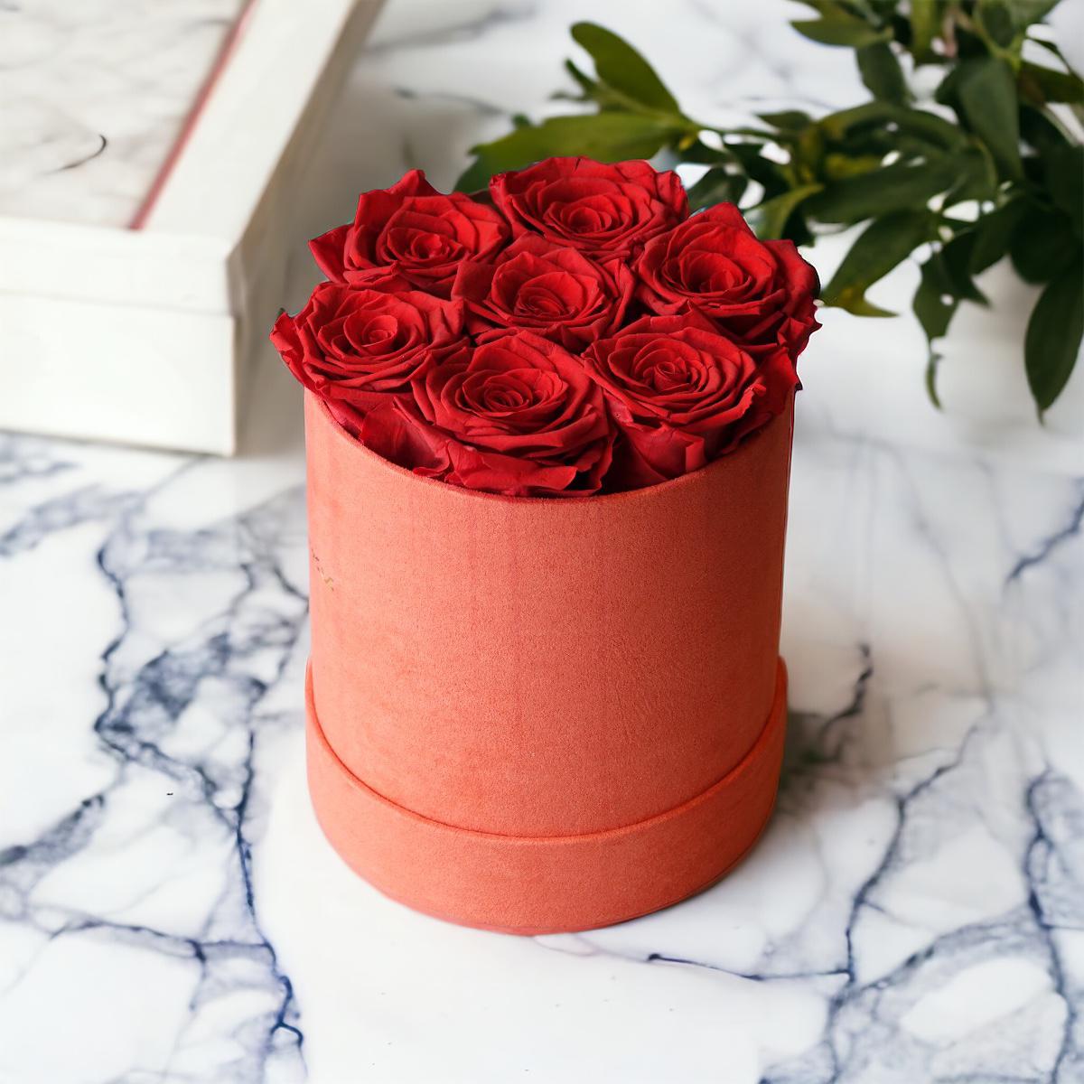 Sherry Classic Round Box | Everlasting 7 Roses