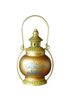 Ramadan Decor - LED Lit Round Golden Oil Lamp