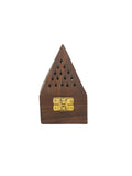 Wooden Pyramid Incense Burner - Small