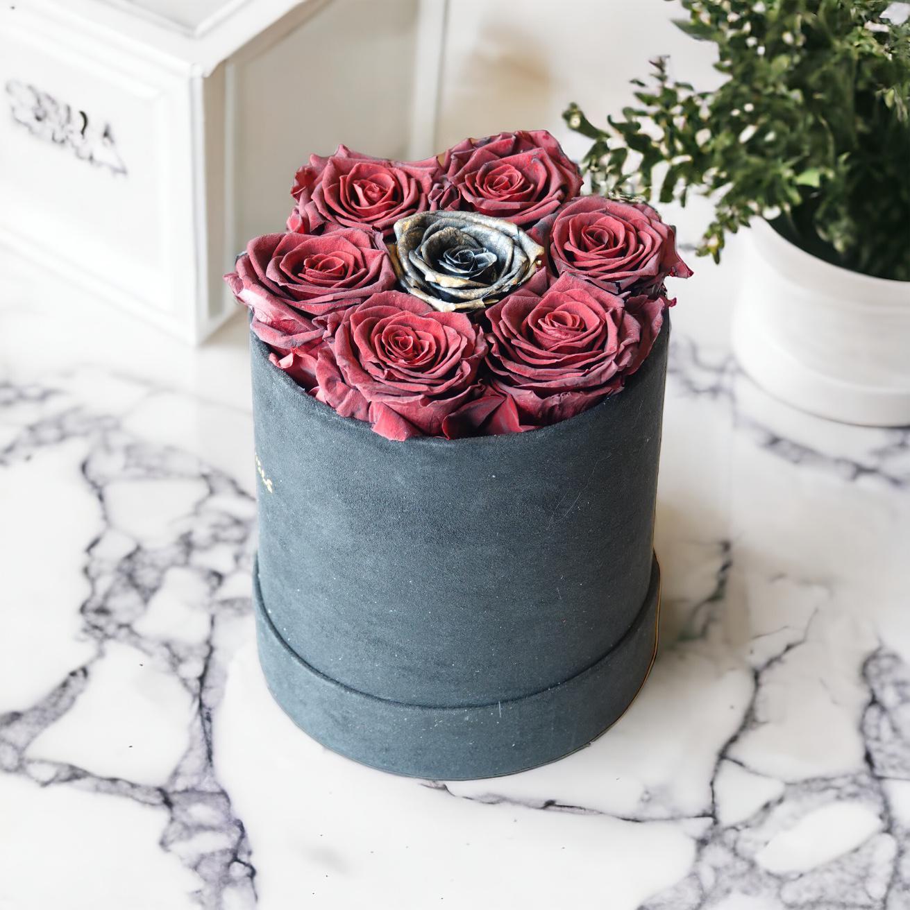 Sherry Classic Round Box | Everlasting 7 Roses