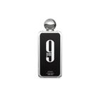 Black bottle of Afnan 9PM Eau De Parfum with bold white text and silver round cap.