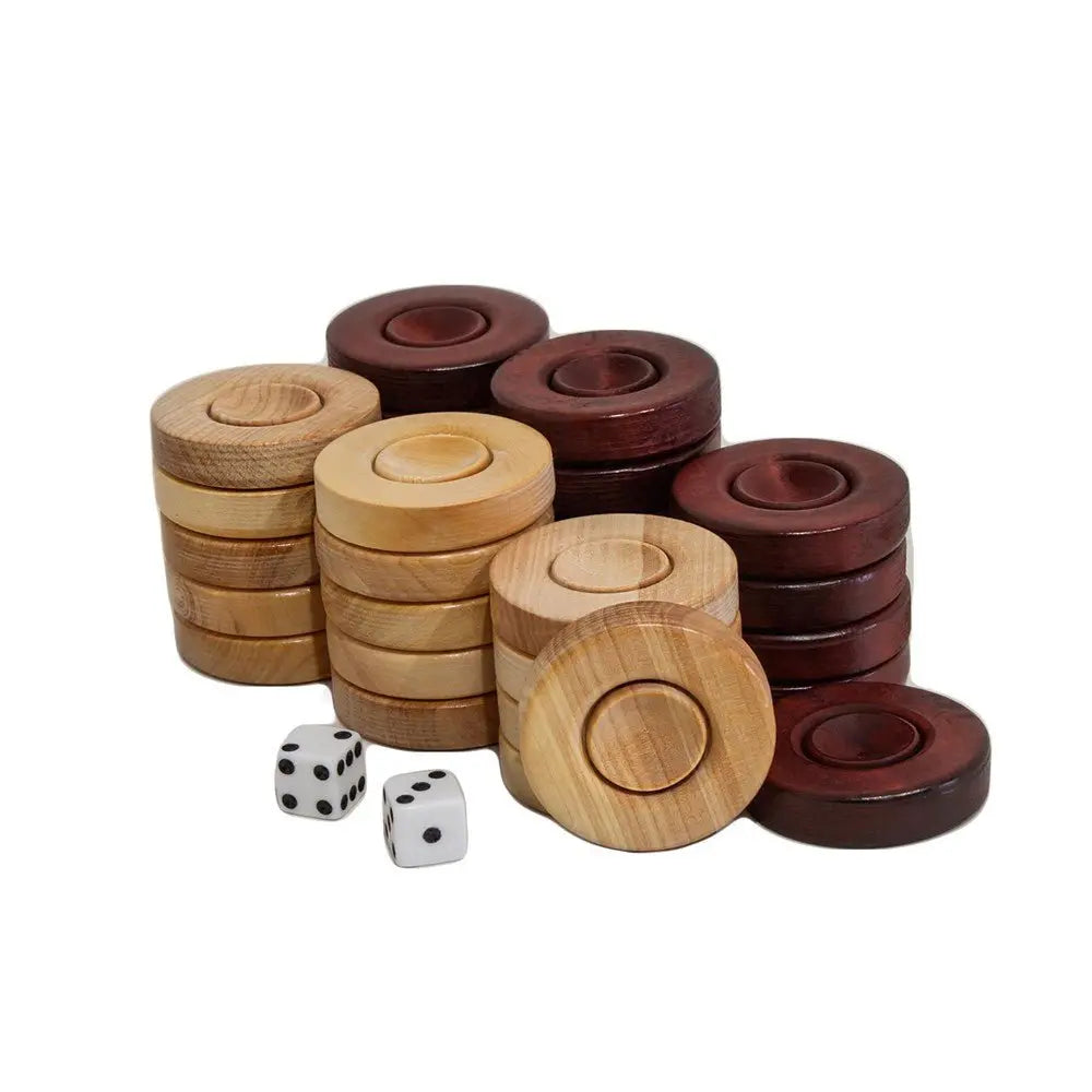 Backgammon Wooden Pieces - Armani Gallery