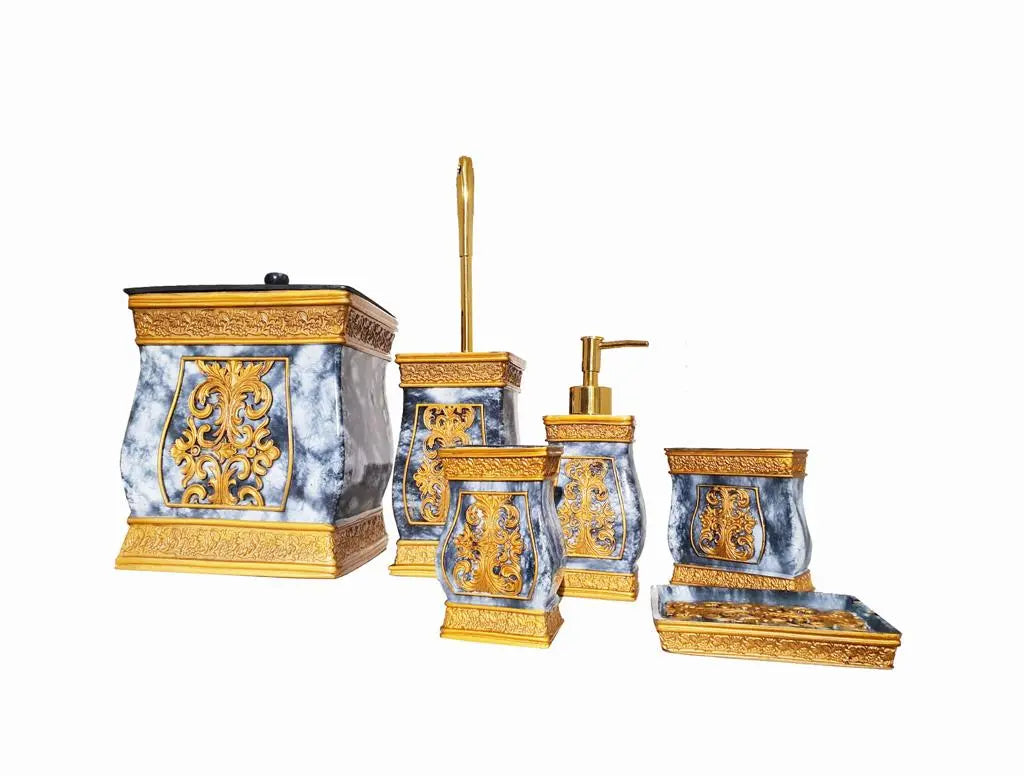 Bath Set SZ8162 Marble & Gold - Armani Gallery
