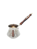 Coffee Pot With Wooden Shell Handle - Silver SML - Armani Gallery
