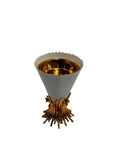 Cone Incense Burner on Golden Straw Stand - Armani Gallery