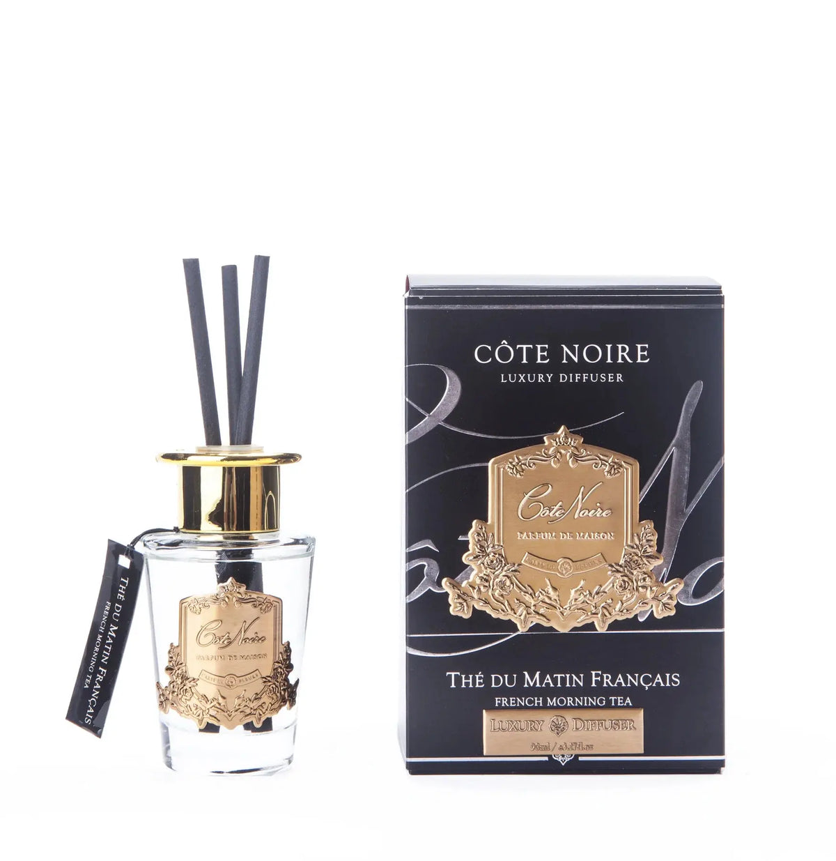 Cote Noire 90ml Diffuser Set - French Morning Tea - Gold -  Cote Noire -  Armani Gallery