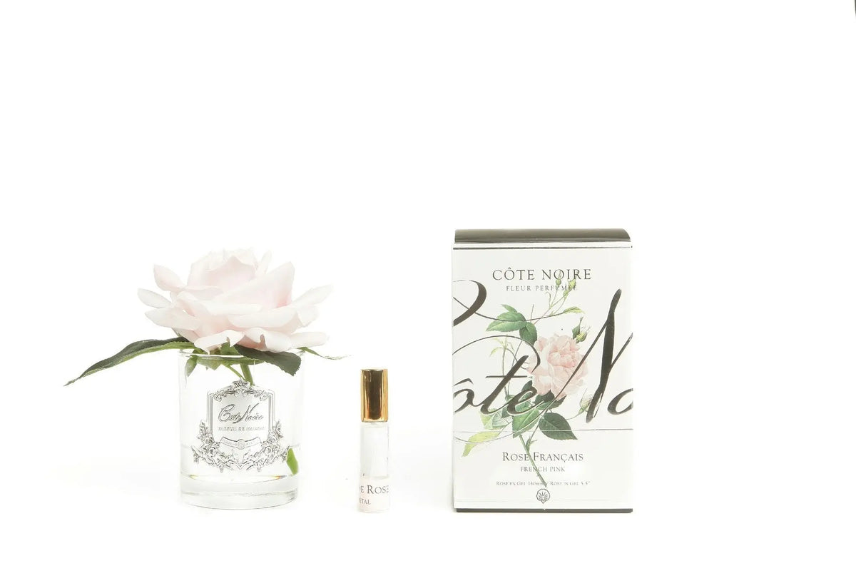 Cote Noire Perfumed Natural Touch Single Rose - Clear- French Pink - Cote Noire