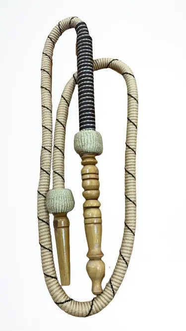 Cream & Brown Stitching Hose Wooden Tip - Armani Gallery