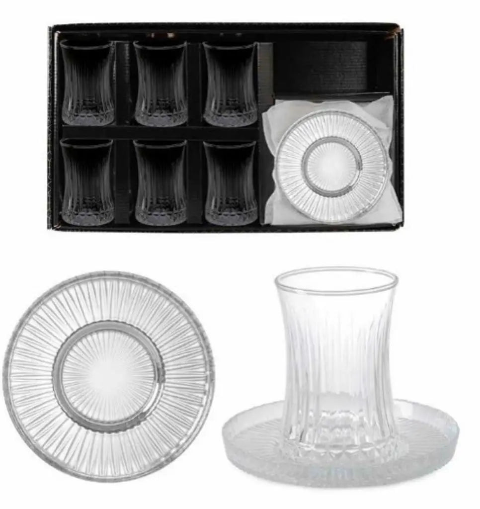 Crystal Glass Tea Cup - Set of 6 -  Ipek -  Armani Gallery
