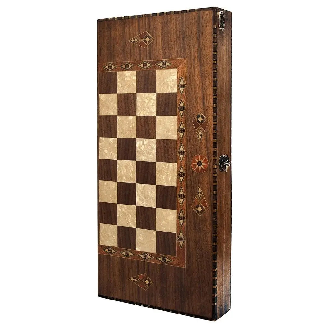 Elegant Series Backgammon 2150WAL - Armani Gallery