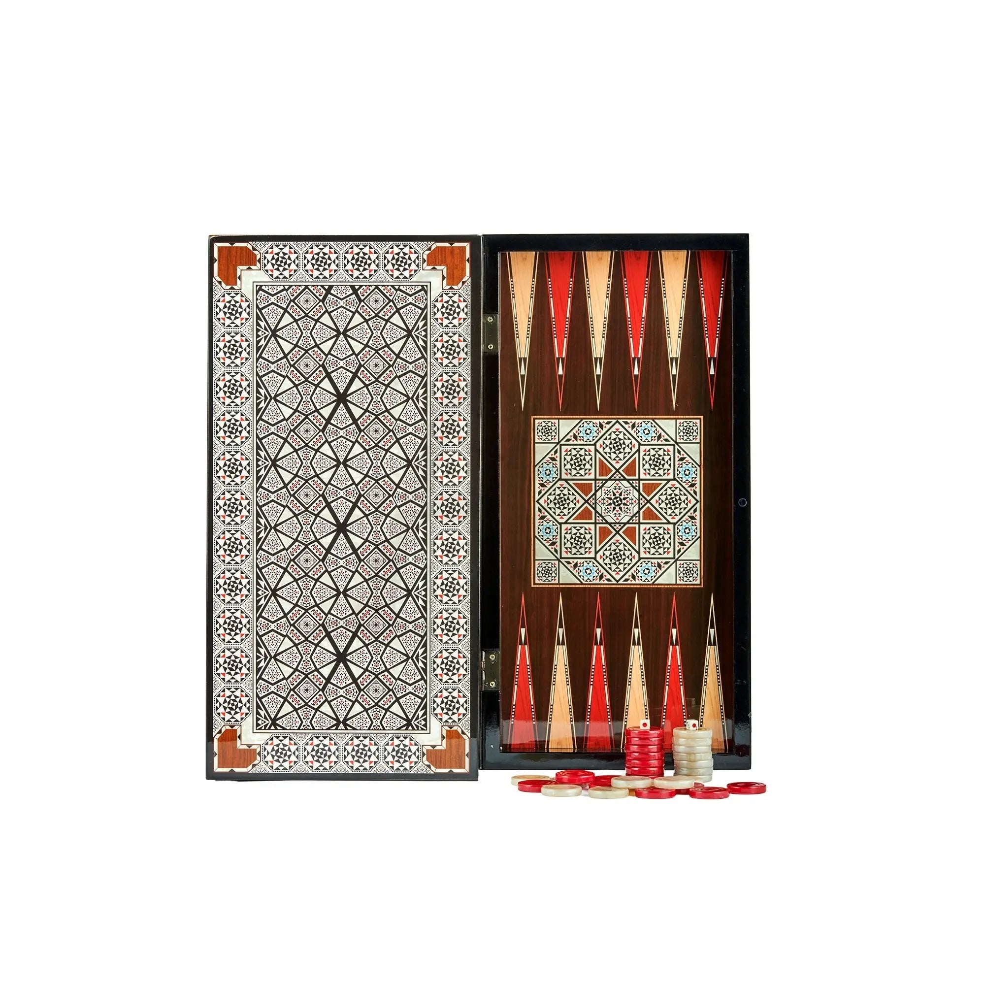 Eser Elegance Backgammon Star Pearl Set - Armani Gallery