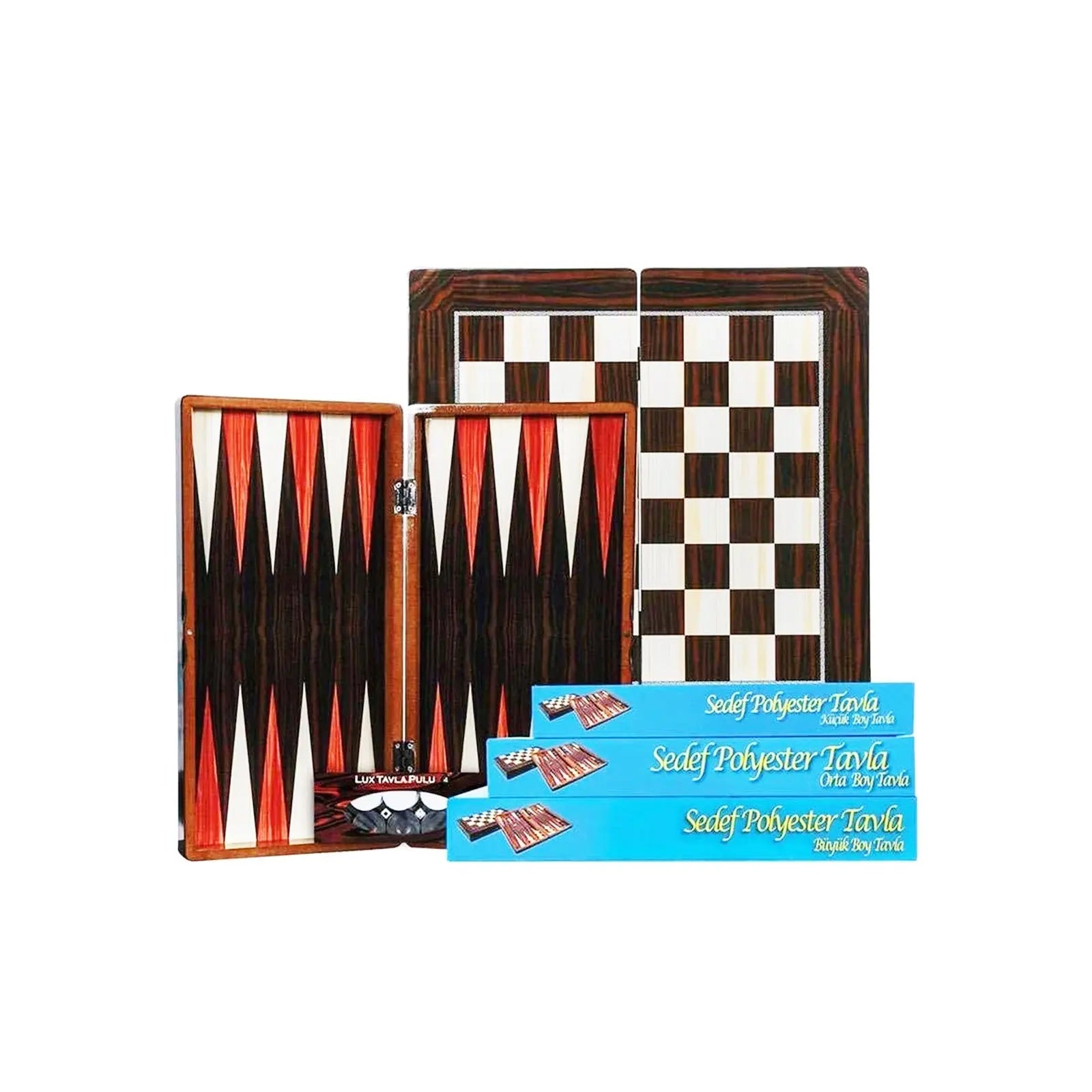 Eser Sedef Polyester Backgammon Set - Armani Gallery