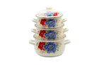 Floral Cook Pot Set of 3 - Armani Gallery