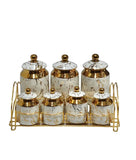 Gilled Spice Cannisters Set 7 PCS -  Paci -  Armani Gallery