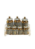 Gilled Spice Cannisters Set 7 PCS -  Paci -  Armani Gallery