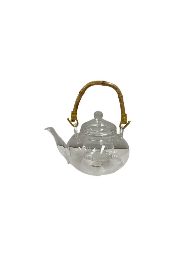 Glass Tea Pot - Bamboo Handle With Glass Lid -  Paci -  Armani Gallery