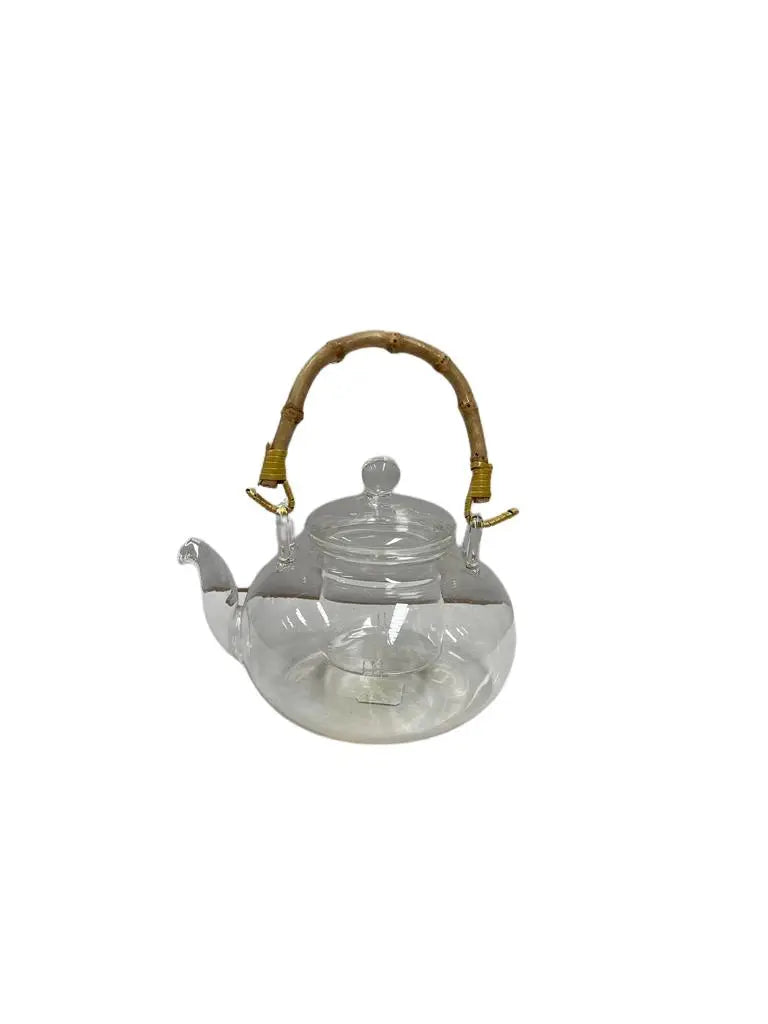 Glass Tea Pot - Bamboo Handle With Glass Lid -  Paci -  Armani Gallery