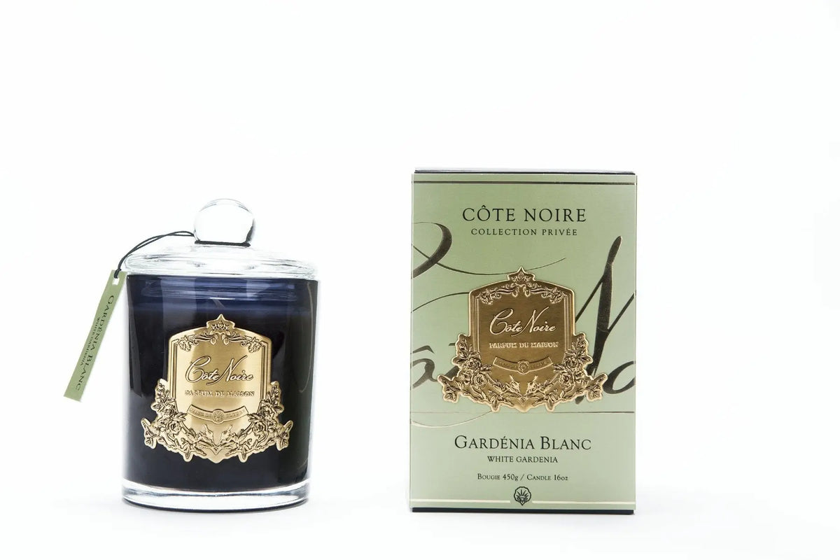 Gmc45031 - Gold 450 G Candle White Gardenia - Cote Noire