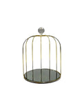 Gold Half Cage Round Mirror Base -  Ibrehim selim -  Armani Gallery