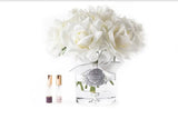 Grand Bouquet Ivory White Silver Badge - Navy Box - LTW01 -  Cote Noire -  Armani Gallery