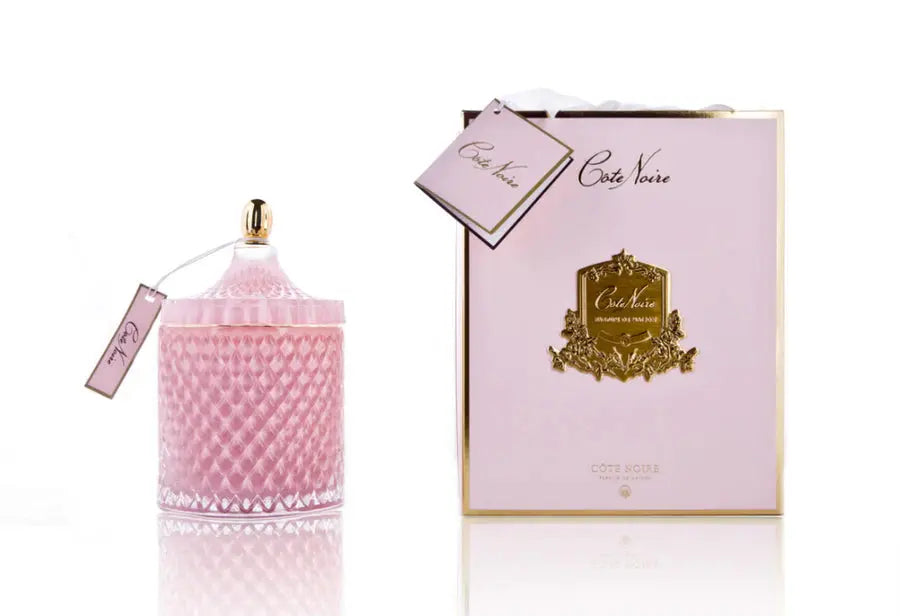 Grand Pink Art Deco Candle - Pink Champagne -  Cote Noire -  Armani Gallery