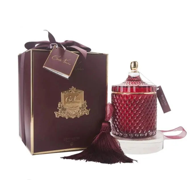 Grand Red Art Deco Candle Rose Oud -  Cote noire -  Armani Gallery