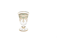 Green Morroccan Ice Cream Glass - 6 Cups - Lemons