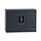 A black rectangular perfume box with a sleek design labeled 'Khanjar' in both Arabic and English. The box is part of the 'Niche Emarati Perfumes' collection by Lattafa, featuring a silver emblem in the center. 