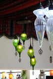 Luxurious  5 Globe Chandelier - Green -  Armani gallery -  Armani Gallery