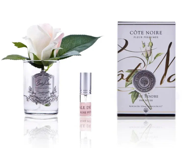 Perfumed Natural Touch Rose Bud - Clear - Pink Blush -  Cote Noire -  Armani Gallery