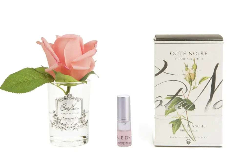 Perfumed Natural Touch Rose Bud - Clear - White Peach -  Cote Noire -  Armani Gallery