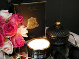 Round Art Deco Candle - Black - Queen of the Night -  Cote Noire -  Armani Gallery