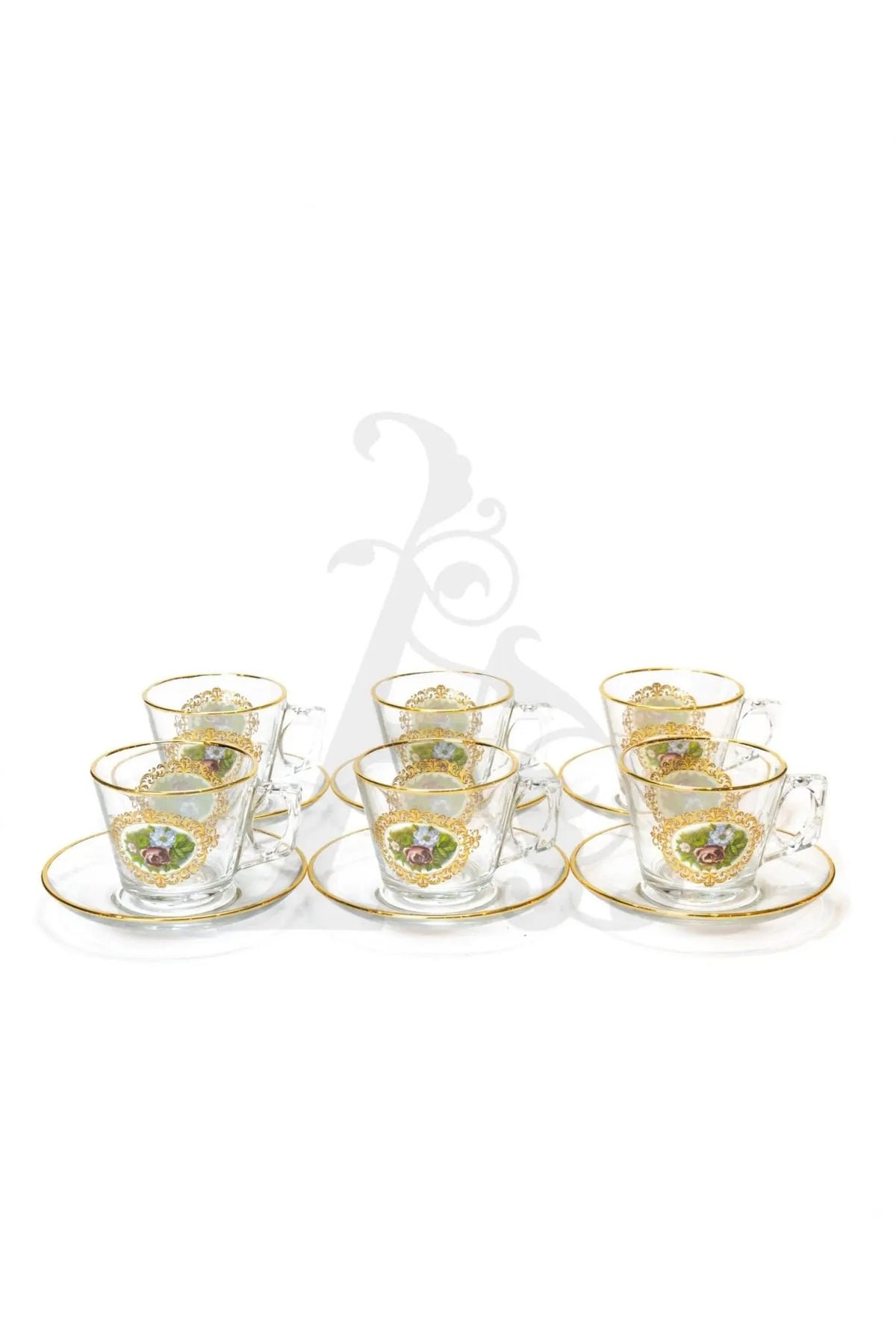 Turkish Floral Coffee Cup Set - Armani Gallery