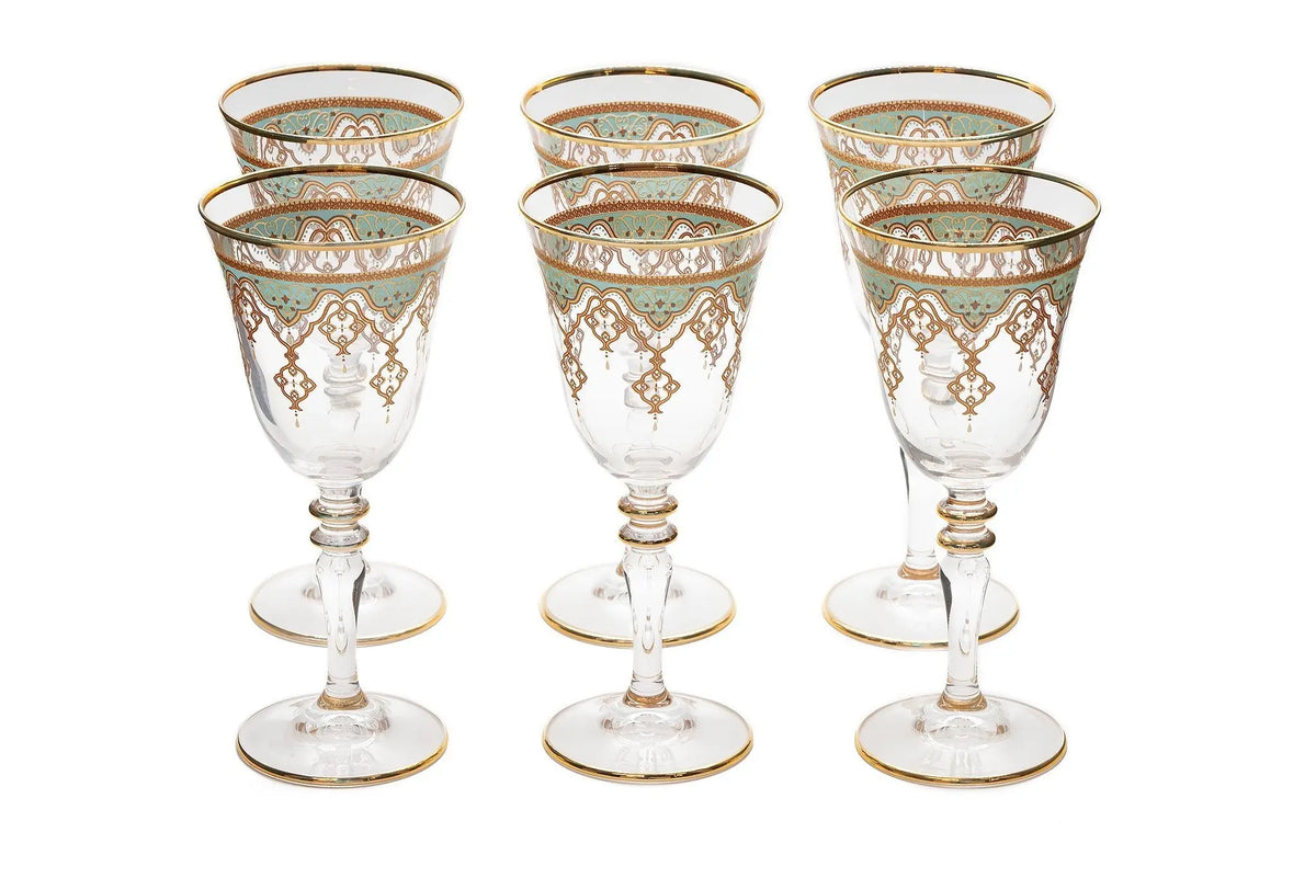Turkish Moroccan Tall Cocktail Glass Set - Armani Gallery
