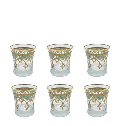 Turkish Moroccan Tumbler Glass Set - Armani Gallery