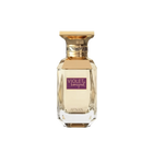 The image displays a perfume bottle with a clear glass and gold accents. The bottle has a geometric shape with a multi-faceted base, creating a crystal-like appearance. The cap is gold with a decorative band that features a braided pattern. A purple label on the bottle reads "VIOLET BOUQUET" in white uppercase letters, and the brand name "AFNAN" is displayed at the bottom of the label in smaller text. 