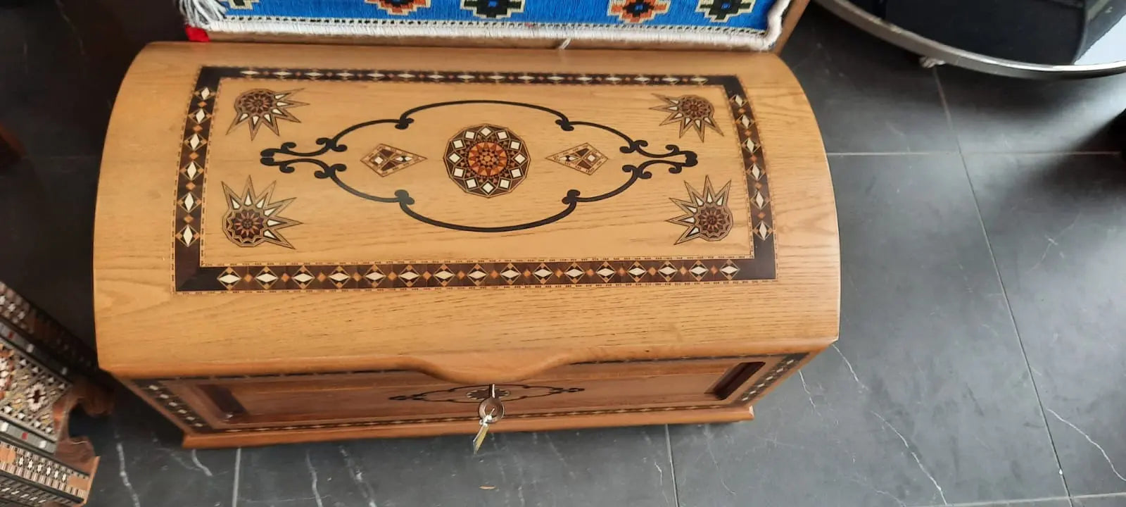 Wooden Treasure Chest - Small - Armani Gallery