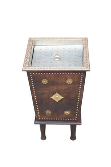 Wooden Square Incense Burner on 4 Legs H53cm x W31cm