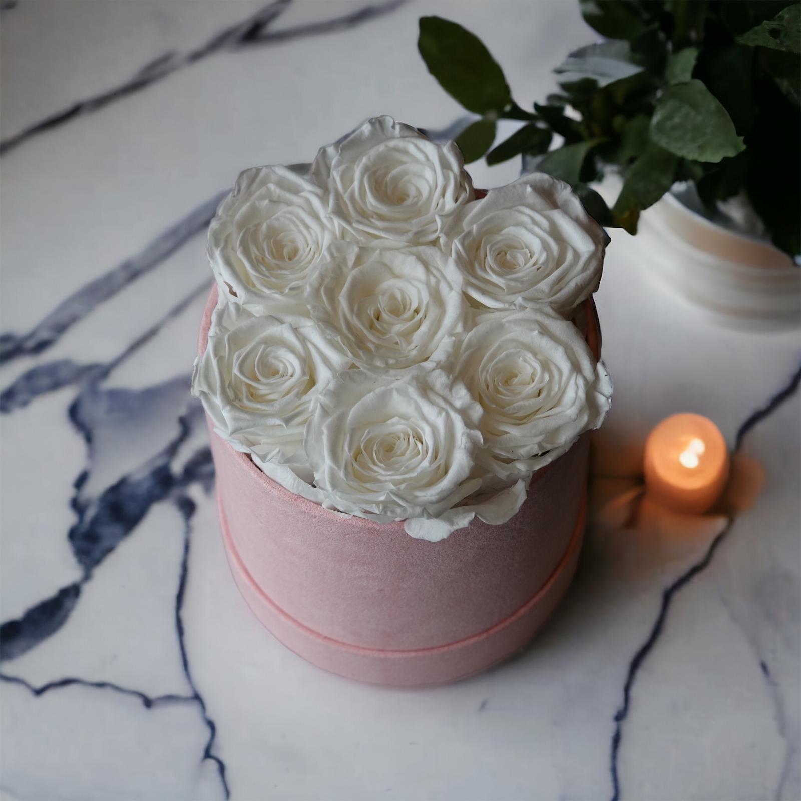 Sherry Classic Round Box | Everlasting 7 Roses