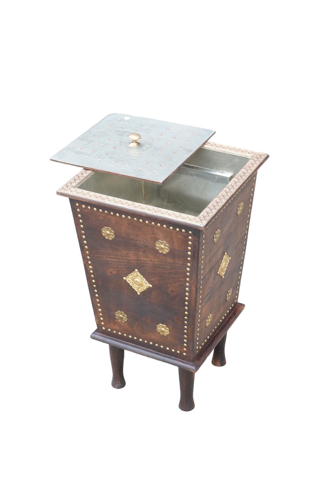 Wooden Square Incense Burner on 4 Legs H53cm x W31cm