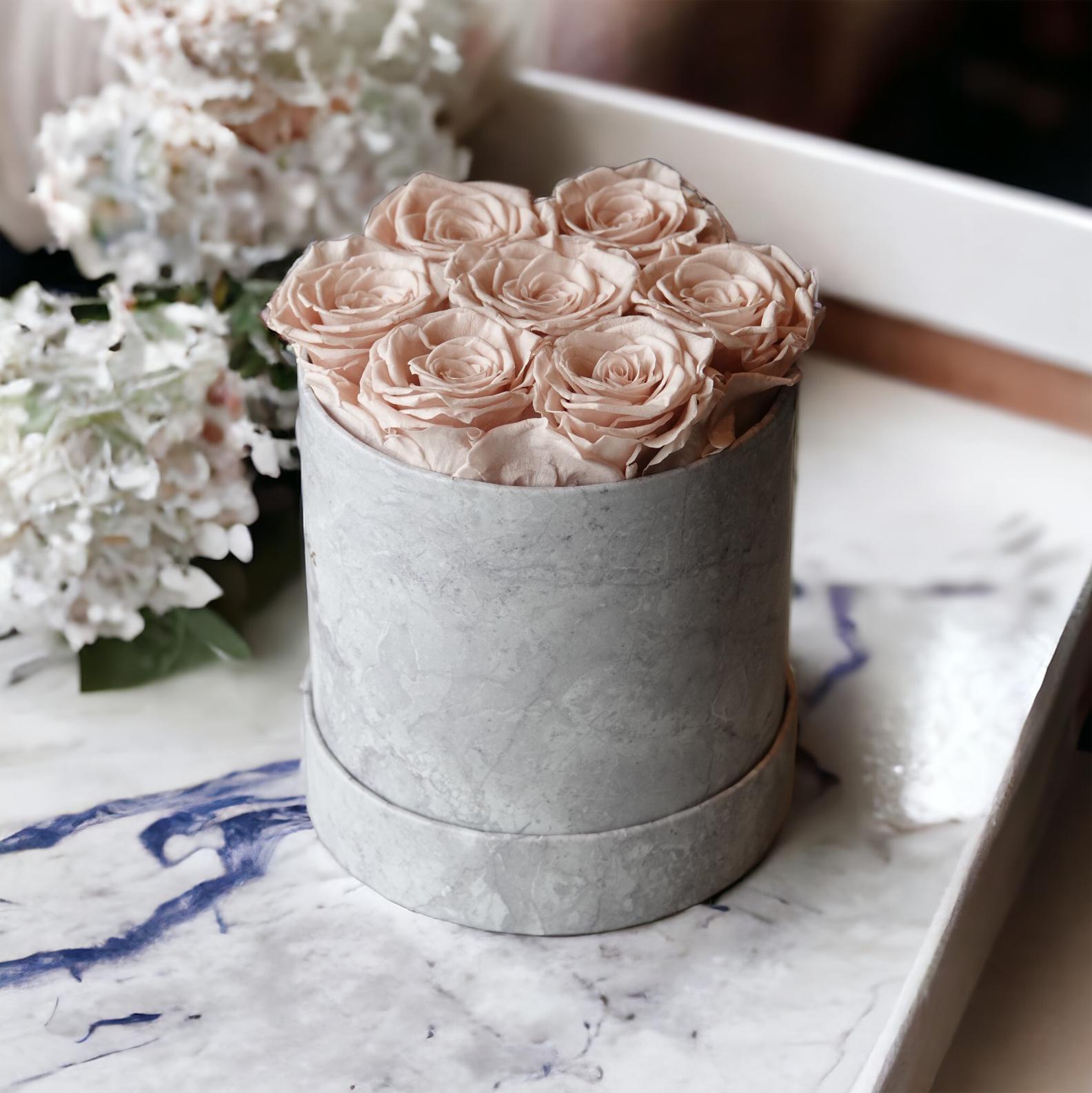 Sherry Classic Round Box | Everlasting 7 Roses