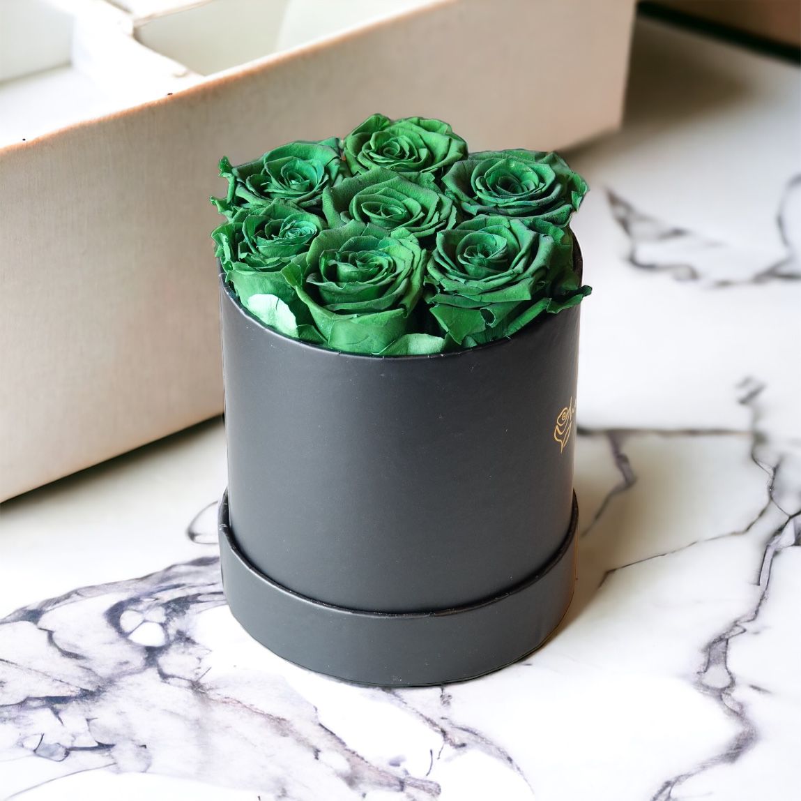 Sherry Classic Round Box | Everlasting 7 Roses