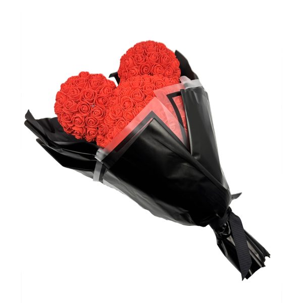 Sherry Mickey Head Red Rose with Paper package | 35cm